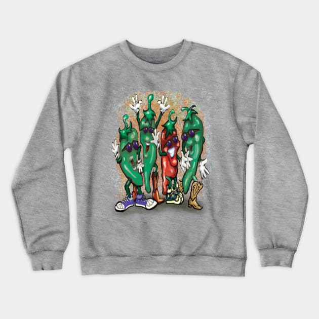 Jalapeno Peppers Crewneck Sweatshirt by Kevin Middleton